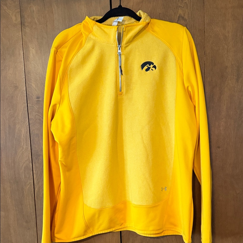 Iowa Hawkeyes Gold Quarter-Zip Pullover